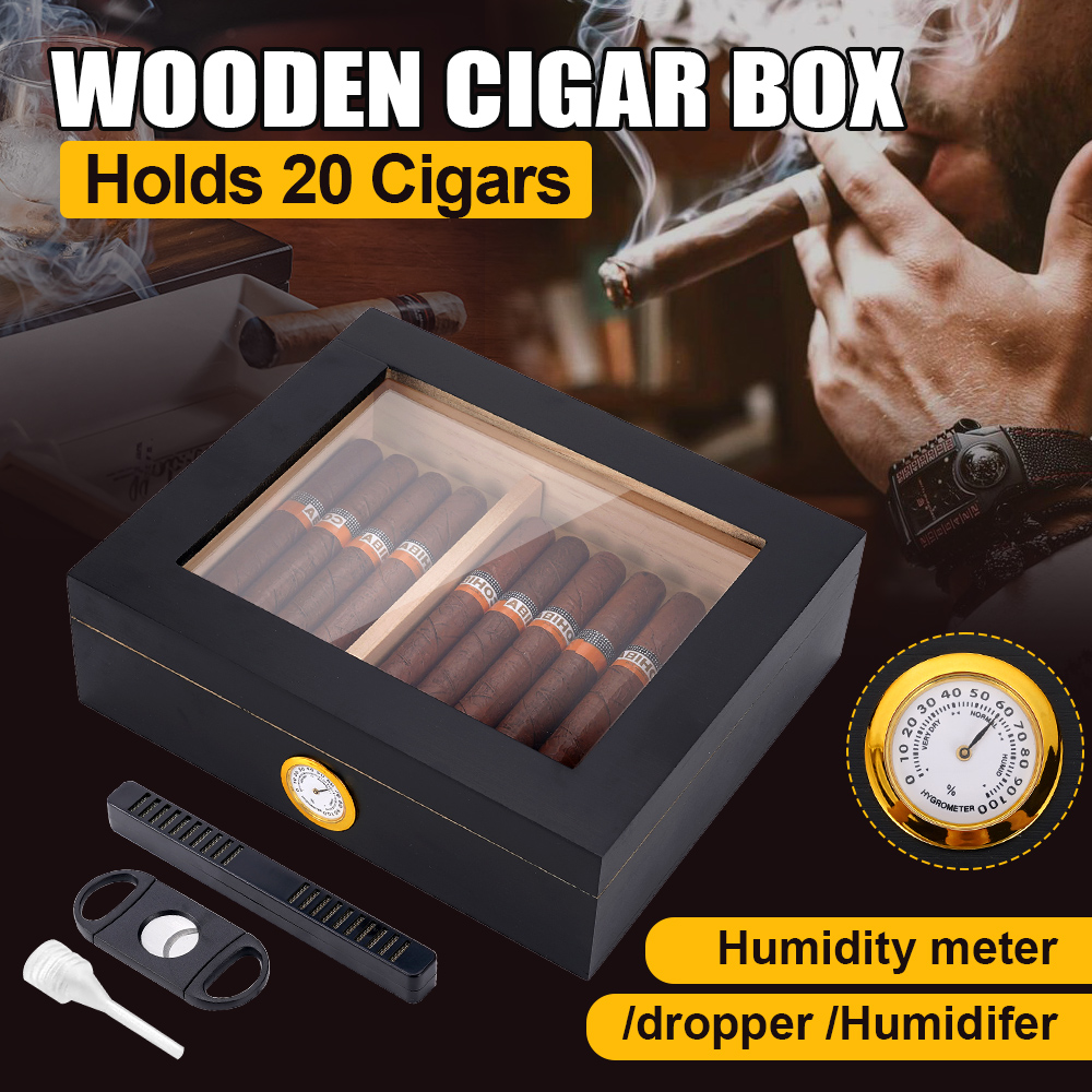 Home Fragrance Maple Walnut - 20-30 Cigar Humidor Cedar Wood Humidor
