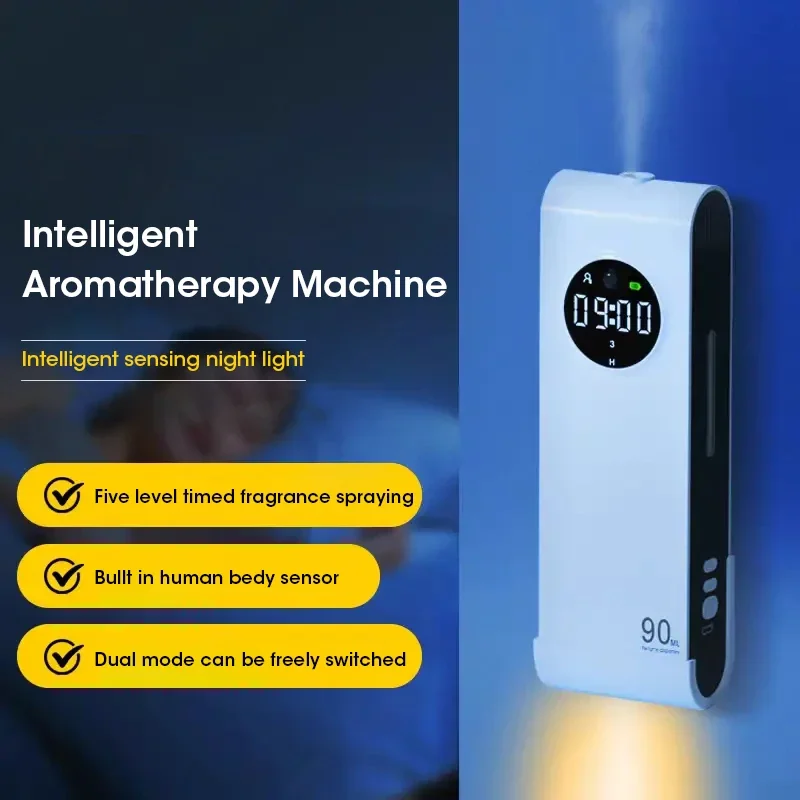 Home Fragrance Essential Oils - Automatic Sensor Aromatherapy Machine with Night