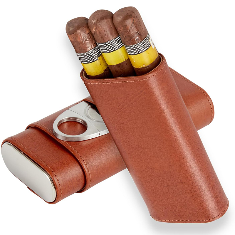 Cigar Case Travel Humidor Kit  - Home Fragrance Maple Walnut recension och pris