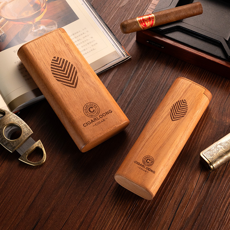 Cedar Wood Cigar Case Humidor  - Home Fragrance Maple Walnut recension och pris