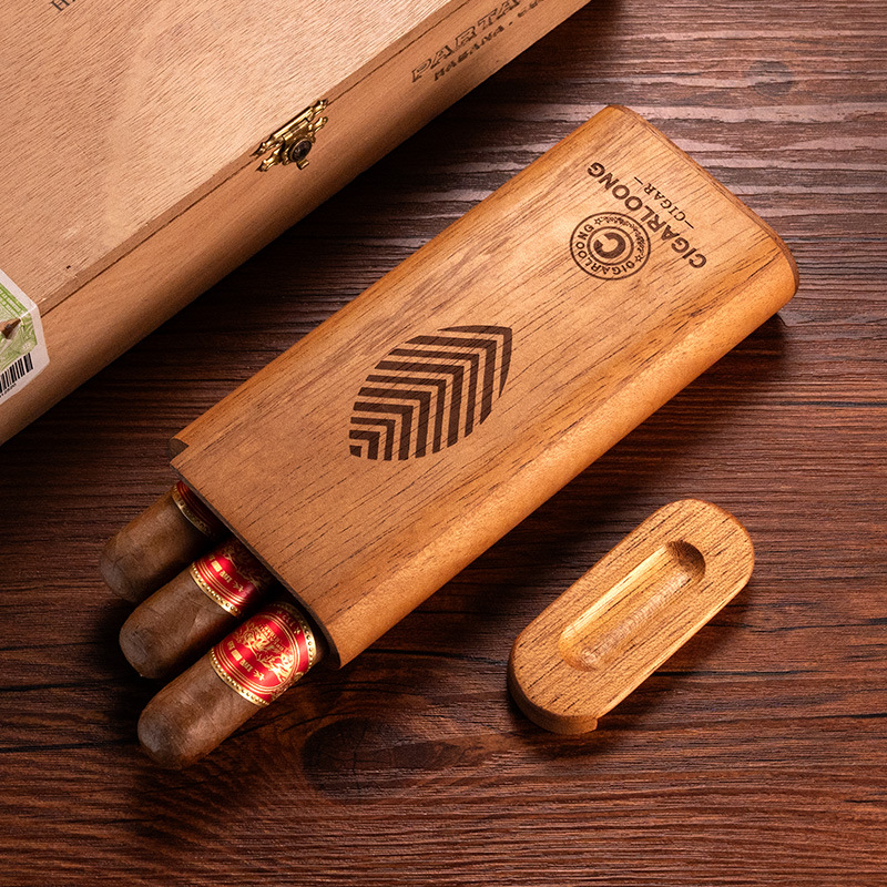 Cedar Wood Cigar Case Humidor  - Home Fragrance Maple Walnut recension och pris