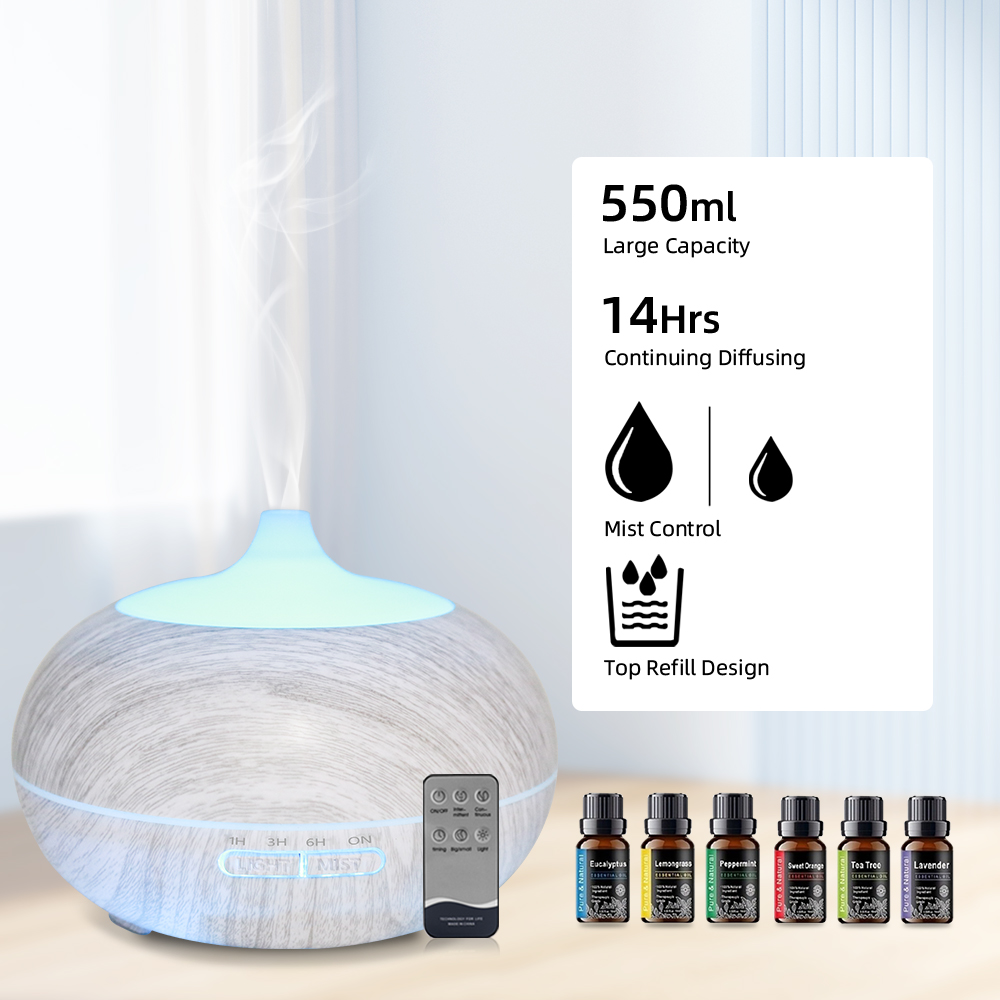 Premium 550ml Ultrasonic Aroma - Home Fragrance Mist recension och pris