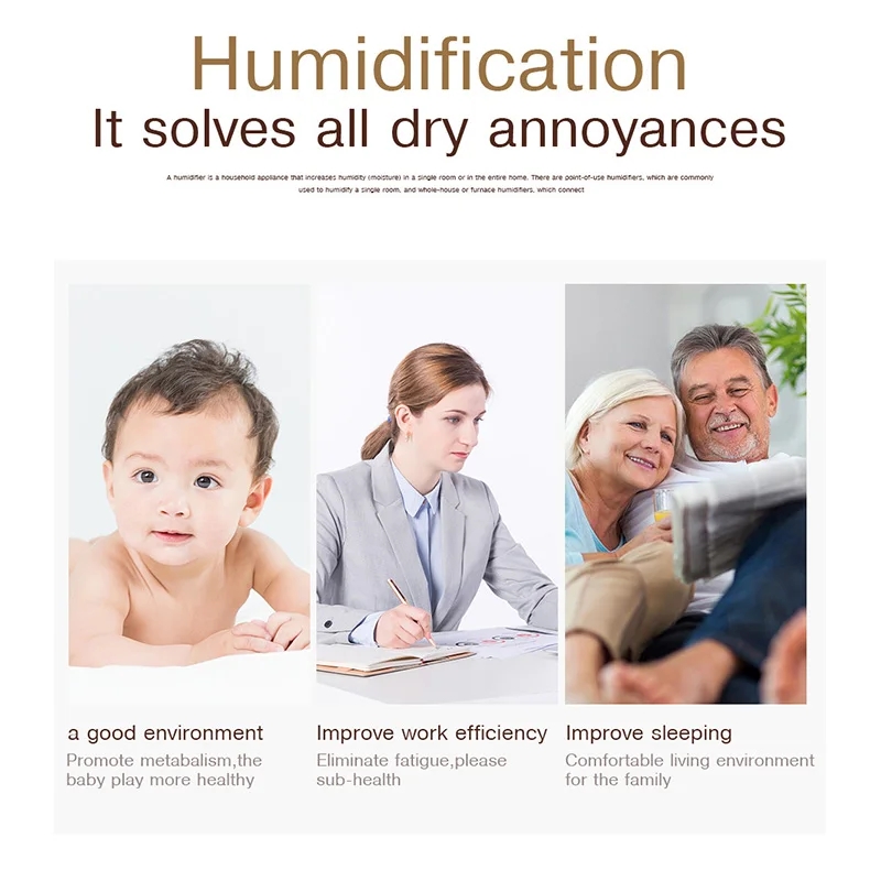 Home Wood Grain Air Humidifier - Home Fragrance Mist recension och pris