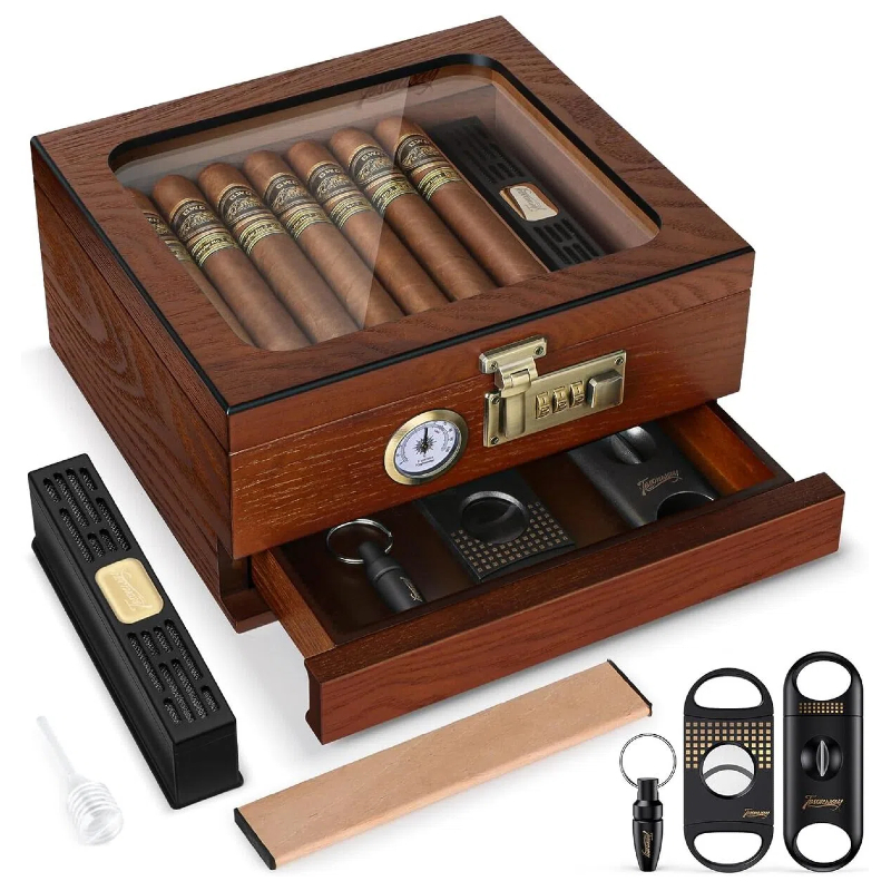 Cigar Humidor, Cedar Wood Ciga - Home Fragrance Maple Walnut recension och pris